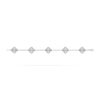 VCA-Vintage Alhambra bracelet, 5 motifs, guilloché rhodium plated