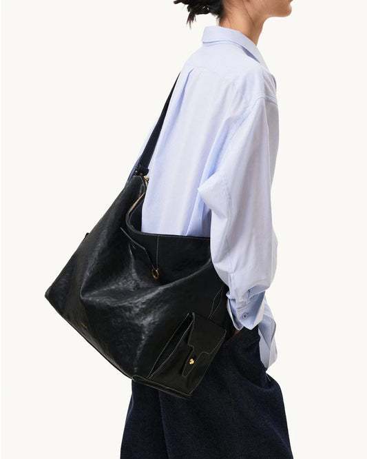 Songmont -Large Yore Hobo Bag - Onyx