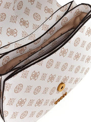 Gues* - Kuba Mini Crossbody Flap XS Logo-WHITE LOGO