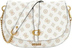 Gues* - Kuba Mini Crossbody Flap XS Logo-WHITE LOGO