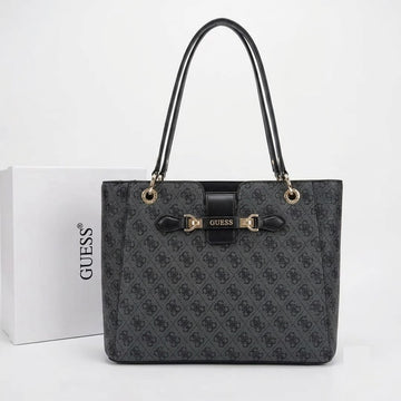 GUES* - Nolana Noel Tote Coal Logo-ON SALE
