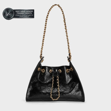 Duo Quilted Drawstring Bucket Bag | حقيبة باكت مبطنة برباط سحب «ديو»