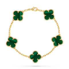 VCA-Vintage Alhambra bracelet, 5 motifs
