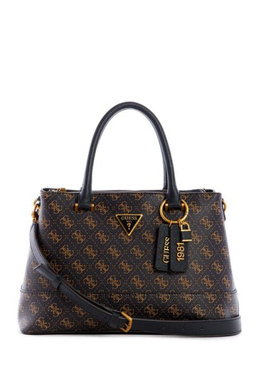GUES* - Satchel bag CORDELIA-Black/Gold-ON SALE