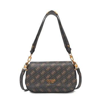 Gues* -  Guess Noelle Shoulder Bag - GRAY LOGO-ON SALE