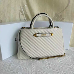 GUES* -  Sela Small Girlfriend Satchel - Cream-ON SALE