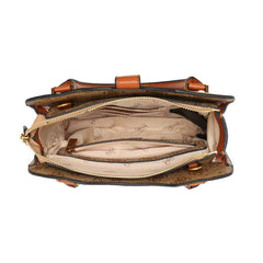 Gues* - Kuba Small Satchel - Cognac LOGO