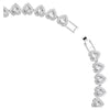 Swar*vski -Ariana Grande x Swarovski necklace Mixed cuts, Heart, White, Rhodium plated-5720857
