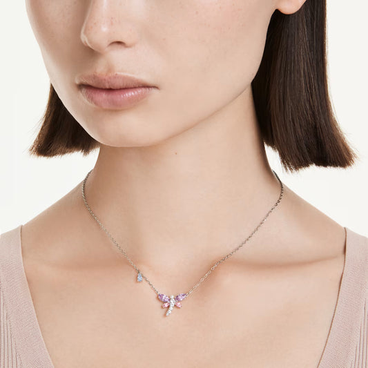 Swar*vski -Ariana Grande  pendant Mixed cuts, Dragonfly, Multicolored, Rhodium plated-5737383