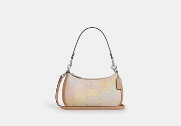 COAC* - Teri Shoulder Bag In Rainbow Signature Canvas