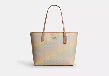 COAC* - City Tote Bag In Rainbow Signature Canvas