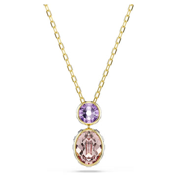 Swar*vski -Chroma pendant Mixed cuts, Multicolored, 18K gold finish-5741586