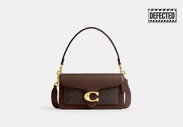 COAC*- Tabby Shoulder Bag 26 In Signature Canvas-leather/Brass/Maple-Defected