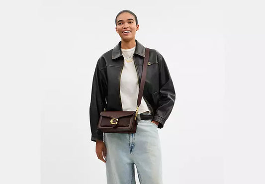 COAC*- Tabby Shoulder Bag 26 In Signature Canvas-leather/Brass/Maple-Defected