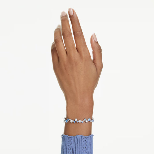 Swar*vski -Constella bracelet Mixed cuts, Blue, Rhodium plated-5722479