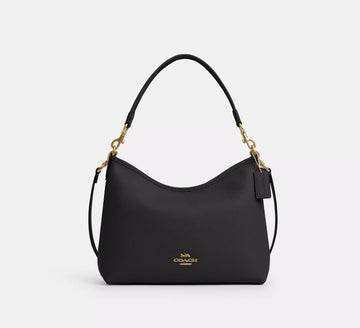 COAC* -Laurel Shoulder Bag-pebbled leather/Gold/Black