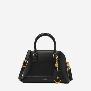 Pedr*-Lucia  Leather Handbag -  Black