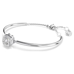 Swar*vski -Dextera bangle Round cut, White, Rhodium plated-5733399