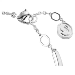 Swar*vski -Dextera bangle Round cut, White, Rhodium plated-5733399