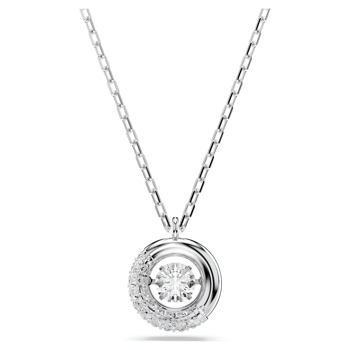Swar*vski -Dextera pendant Round cut, White, Rhodium plated-5733400