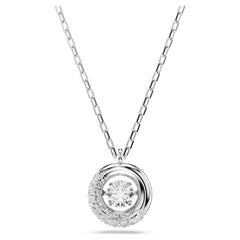 Swar*vski -Dextera pendant Round cut, White, Rhodium plated-5733400