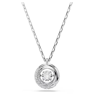Swar*vski -Dextera pendant Round cut, White, Rhodium plated-5733400