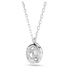 Swar*vski -Dextera pendant Round cut, White, Rhodium plated-5733400