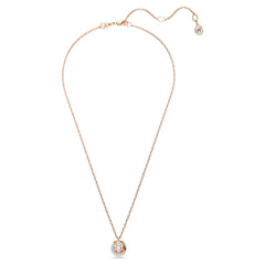 Swar*vski -Dextera pendant Round cut, White, Rose gold-tone plated-5692257