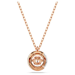 Swar*vski -Dextera pendant Round cut, White, Rose gold-tone plated-5692257