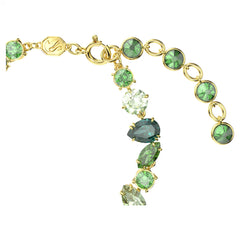 Swar*vski -Gema bracelet Mixed cuts, Green, Gold-tone plated-5652822-Delivery After 10th Mahram
