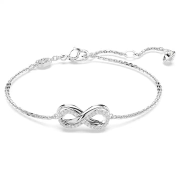 Swar*vski -Hyperbola bracelet Infinity, White, Rhodium plated-5679664
