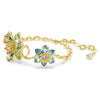 Swar*vski -Idyllia bracelet Mixed cuts, Flower, Multicolored, Gold-tone plated-5717156