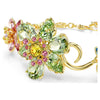 Swar*vski -Idyllia bracelet Mixed cuts, Flower, Multicolored, Gold-tone plated-5717156