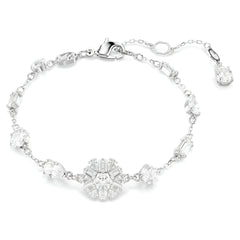 Swar*vski -Idyllia bracelet Mixed cuts, Snowflake, White, Rhodium plated-5691485