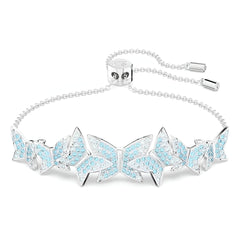 Swar*vski -Idyllia Lilia bracelet Butterfly, Blue, Rhodium plated-5662184