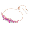 Swar*vski -Idyllia Lilia bracelet Butterfly, Pink, Rose gold-tone plated-5636431