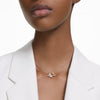 Swar*vski -Idyllia Lilia necklace Butterfly, White, Rose gold-tone plated-5636422