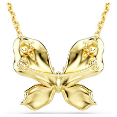 Swar*vski -Idyllia pendant and brooch Mixed cuts, Pavé, Butterfly, Multicolored, Gold-tone plated-5709951