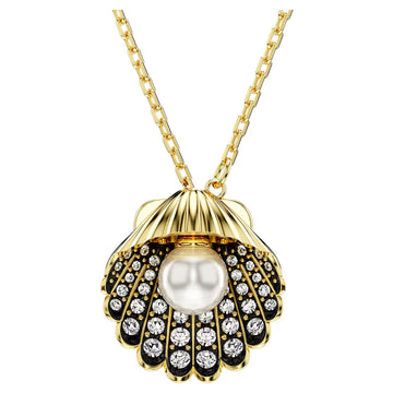 Swar*vski -Idyllia y pendant Crystal pearl, Shell, White, 18K gold finish-5683968