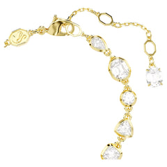 Swar*vski -Imber bracelet Mixed cuts, White, Gold-tone plated-5705471