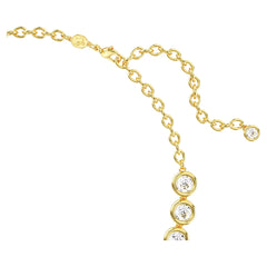 Swar*vski -Imber Tennis necklace Round cut, White, Gold-tone plated-5682585