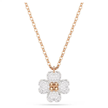 Swar*vski -Latisha pendant Pavé setting, clover motif, shimmering effect, rose gold finish-5743576