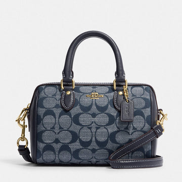 COAC* - Mini Rowan Crossbody Bag In Signature Canvas-Denim Blue