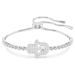 Swar*vski -Matrix bracelet Hand, White, Rhodium plated-5632065