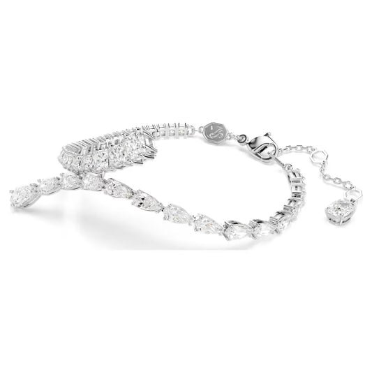 Swar*vski -Matrix bracelet Mixed cuts, White, Rhodium plated-5693154