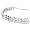 Swar*vski -Matrix bracelet Round cut, White, Rhodium plated-5678252-Coming Soon