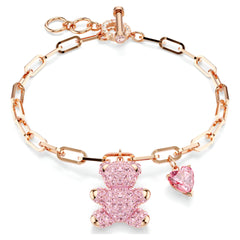 Swar*vski -Teddy bracelet Bear, Pink, Rose gold-tone plated-5642978
