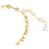 Swar*vski -Mesmera bracelet Mixed cuts, White, Gold-tone plated-5743827-Delivery After 10th Mahram