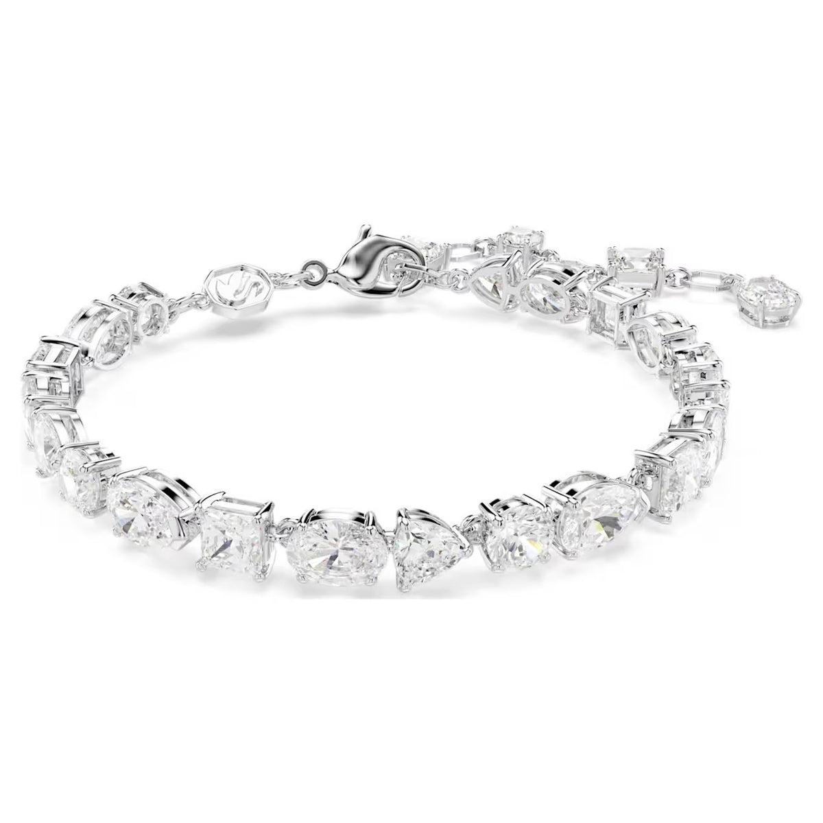 Swar*vski -Mesmera bracelet Mixed cuts, White, Rhodium plated-5731959-Coming Soon