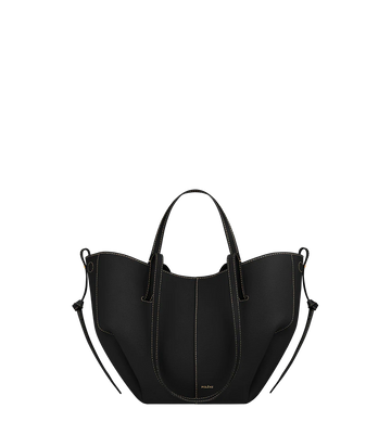Pol*ne -Cyme Mini Edition Textured Black with Ecru Stitching